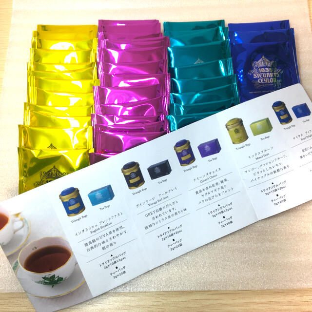 ジョージ・スチュアート　紅茶ティーパック　38個　4種類　 食品/飲料/酒の飲料(茶)の商品写真