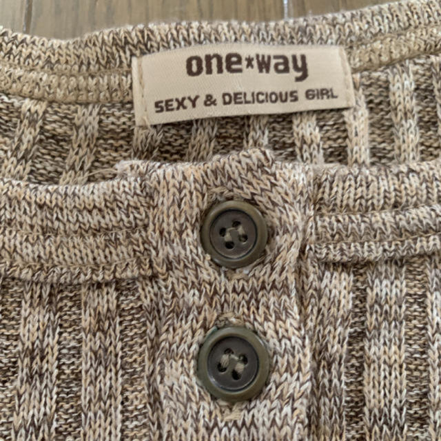 one*way(ワンウェイ)のone＊way 茶系 ニット レディースのトップス(ニット/セーター)の商品写真