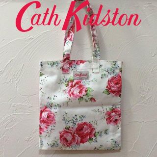 キャスキッドソン(Cath Kidston)の新品 キャスキッドソン コットンブックバッグ クラシックローズホワイト(トートバッグ)