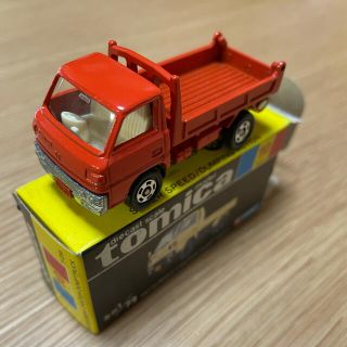 タカラトミー(Takara Tomy)のトミカ　黒箱　希少　日本製　備品　三菱　キャンター　ダンプカー　トラック(ミニカー)