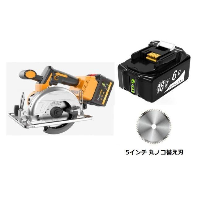 WORX（ワークス） 18V（20V MAX）コードレス丸のこ 左勝手 充電式 ブラシレスモーター 刃径125mm 高速回転6900回転 分 小型  通販