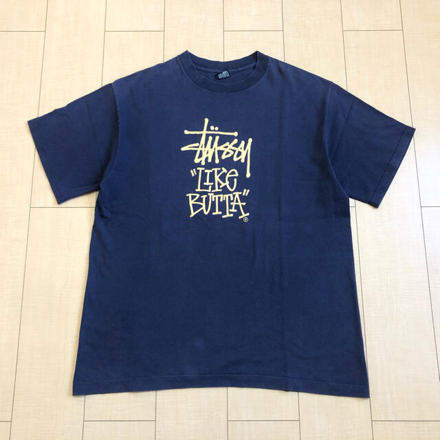 STUSSY(ステューシー)の激レア VINTAGE OLD STUSSY "LIKE BUTTA" 80s メンズのトップス(Tシャツ/カットソー(半袖/袖なし))の商品写真