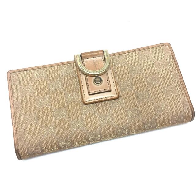 Gucci - グッチ 141412 NEW ABBEY 2つ折り長財布 GGキャンバスの通販