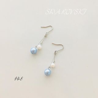 スワロフスキー(SWAROVSKI)のスワロフスキー パール ♡ 小ぶり 可愛い(ピアス)