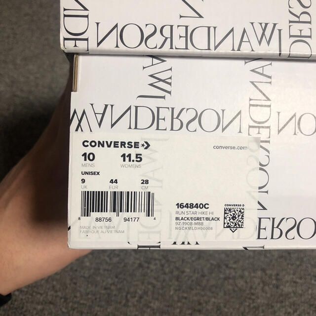 J.W.ANDERSON(ジェイダブリューアンダーソン)のJW ANDERSON CONVERSE RUN STAR HIKE US10 メンズの靴/シューズ(スニーカー)の商品写真