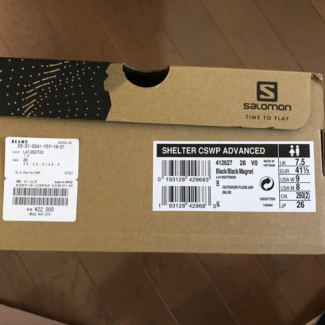 【新品】SALOMON SHELTER CSWP ADVANCED