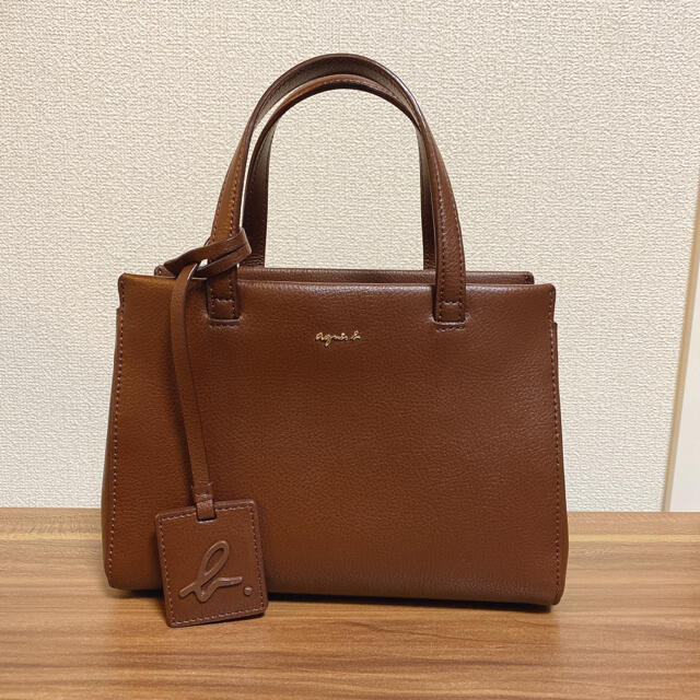 アニエスベー agnes b. トートバッグ ショルダーバッグ 茶