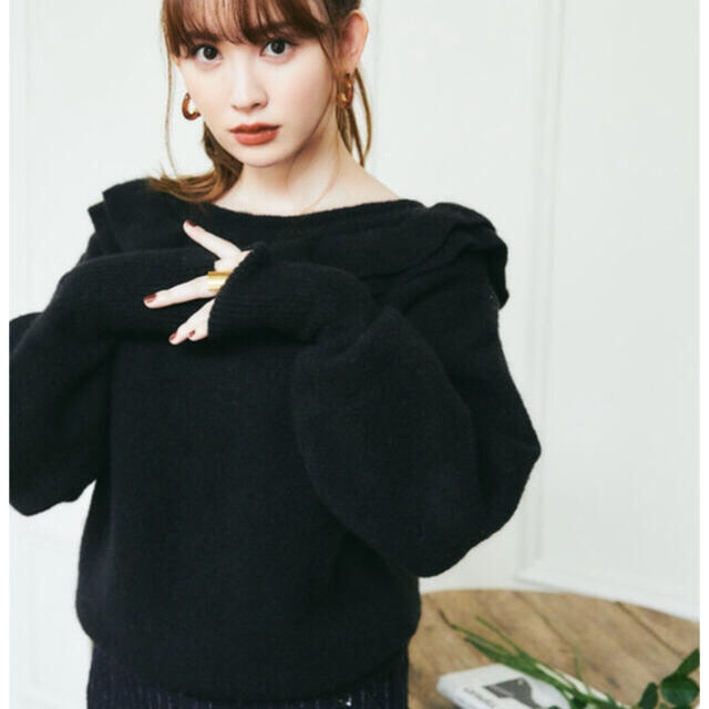 SNIDEL(スナイデル)のnaaaaami様専用♡ Lace UpWool-blend Pullover  レディースのトップス(ニット/セーター)の商品写真