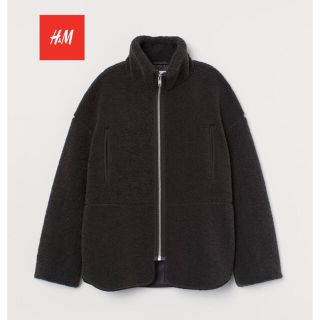 エイチアンドエム(H&M)の【今期新作】H&M ハイカラーボアジャケット Ｍ(ブルゾン)