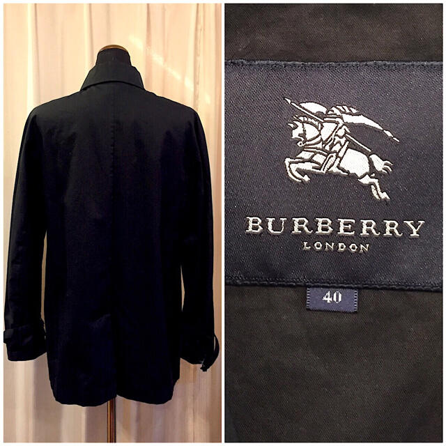 BURBERRY(バーバリー)のBURBERRY バーバリー ジャケット コート ブラック SIZE 40 レディースのジャケット/アウター(その他)の商品写真