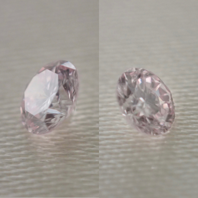 0.082ct LIGHT PINK ダイヤ ソーティング付