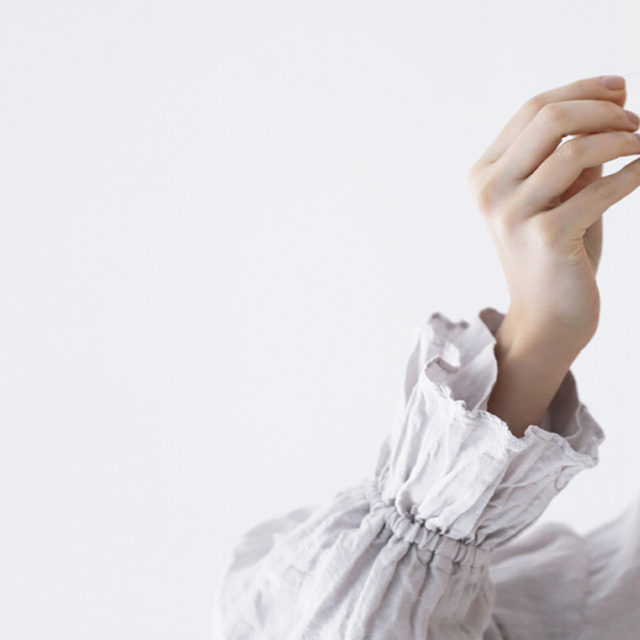 nestrobe リネン近江晒しラッフル袖2wayブラウス | inspiraciencia.org.br