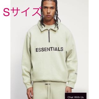 フィアオブゴッド(FEAR OF GOD)のFOG ESSENTIALS 2020AW ハーフジップスウェット Sサイズ(スウェット)