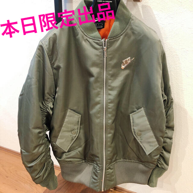 NIKE swoosh bomber jacketネイビー_ma-1ナイキ