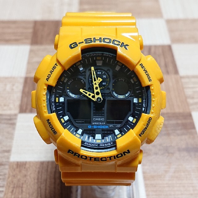 【CASIO/G-SHOCK】デジアナ メンズ腕時計 GA-100A-9AJF