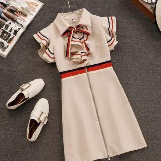 JEWELS - GUCCI風 トリコロールワンピースの通販 by