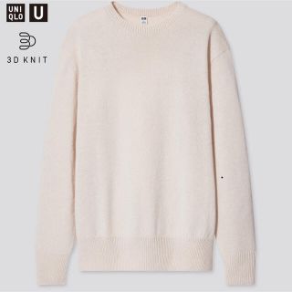 ユニクロ(UNIQLO)の【UNIQLO U】3Dクルーネックセーター（長袖）L(ニット/セーター)