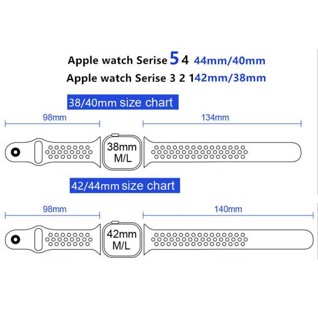 【B24】Apple Watch スポーツバンド42/44mm(ホワイト)  スマホ/家電/カメラのスマホアクセサリー(その他)の商品写真