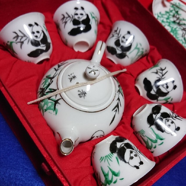 中国土産 パンダ柄ミニ茶器セット | energysource.com.br