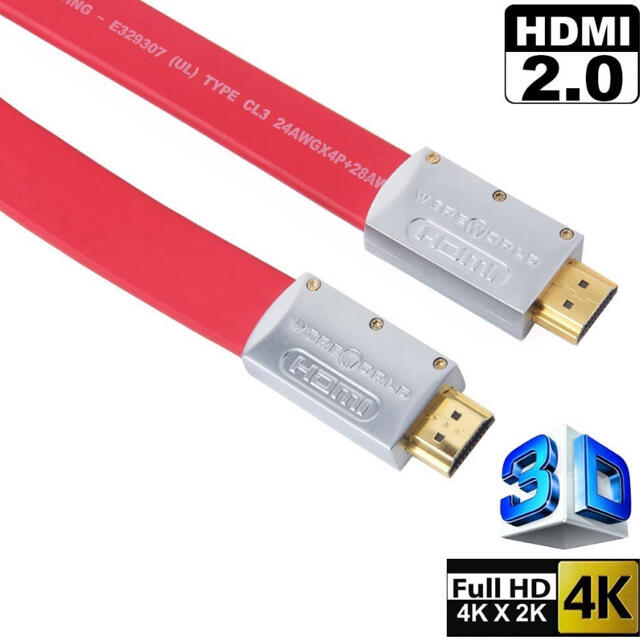 高画質 ハイスピード 4K ★HDMI ケーブル フルHD スマホ/家電/カメラのテレビ/映像機器(映像用ケーブル)の商品写真