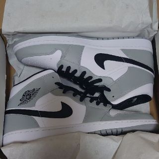 ナイキ(NIKE)のAIR JORDAN 1 MID SMOKE GREY  エアジョーダン1(スニーカー)