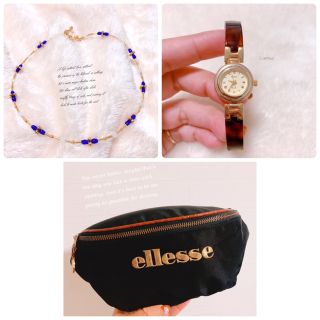 エレッセ(ellesse)の【ellesse】刺繍　ウエストポーチ  美品　ヴィンテージ ウエポ(ボディバッグ/ウエストポーチ)