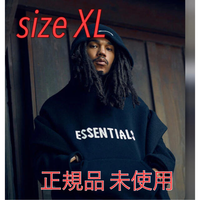 FOG Essentials ニット パーカー BLACK XL