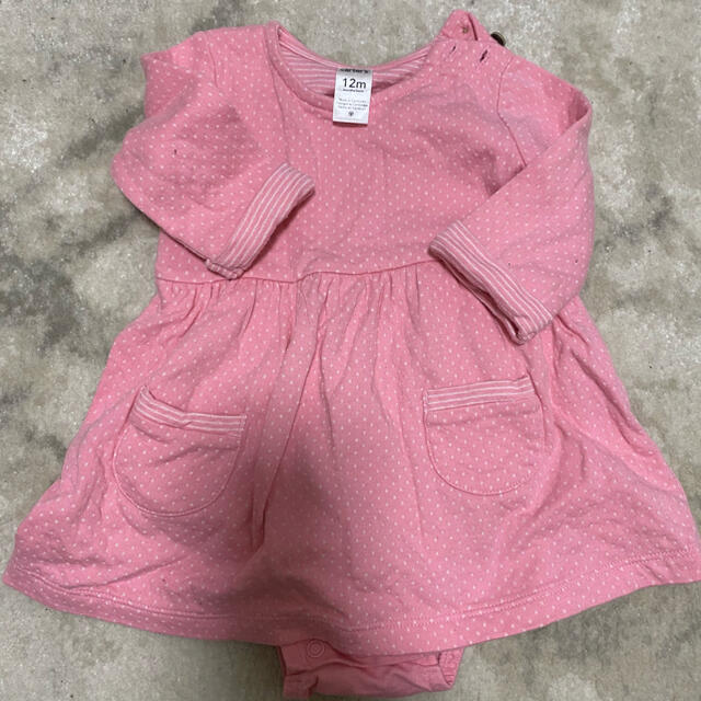 carter's(カーターズ)のカーターズ　ロンパース　ピンク　ドット　80 キッズ/ベビー/マタニティのベビー服(~85cm)(ロンパース)の商品写真