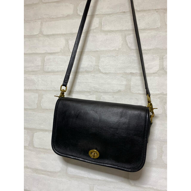 美品 OLD COACH オールドコーチ ショルダーバッグ ブラック