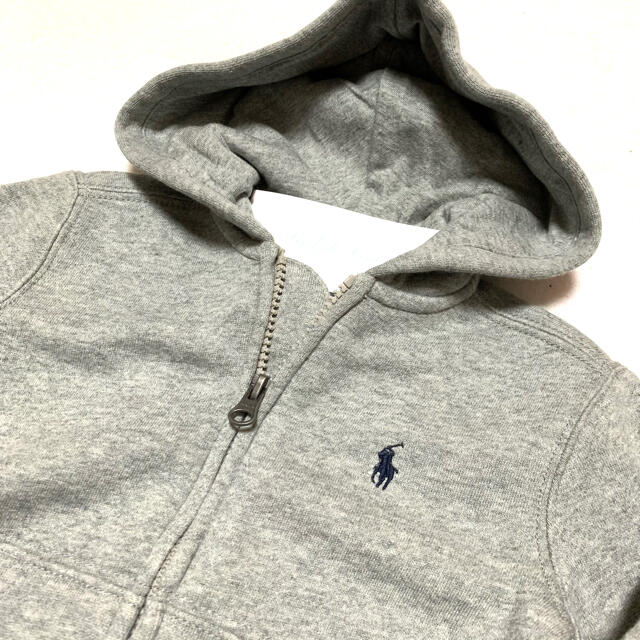 Ralph Lauren(ラルフローレン)の＊snpy様 専用＊ 12M/80 新品 裏起毛 フルジップパーカー / グレー キッズ/ベビー/マタニティのベビー服(~85cm)(トレーナー)の商品写真