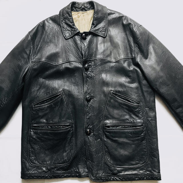 コメント無しでの即購入可能ですVintage VeraPelle Leather Jacket イタリア製