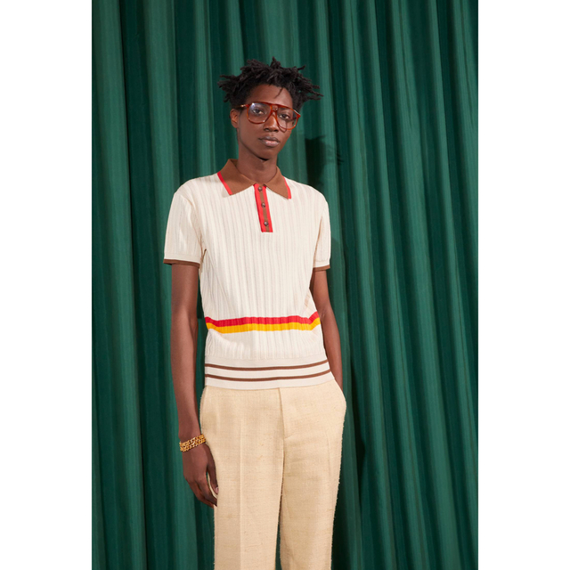 Jil Sander(ジルサンダー)の定価49500円　wales bonner 22ss sun polo top メンズのトップス(シャツ)の商品写真