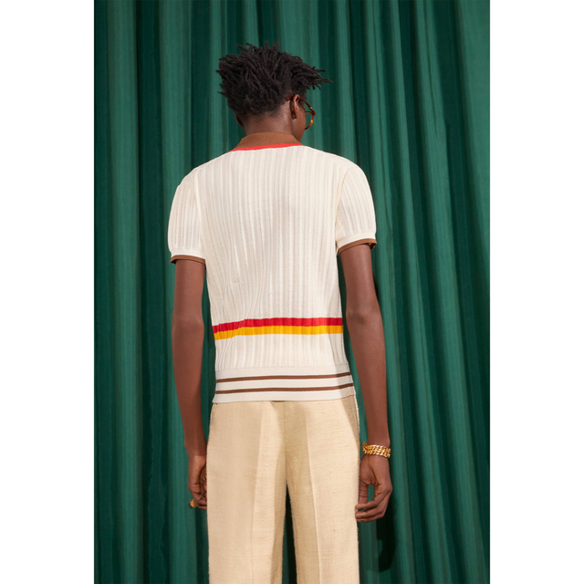 Jil Sander(ジルサンダー)の定価49500円　wales bonner 22ss sun polo top メンズのトップス(シャツ)の商品写真