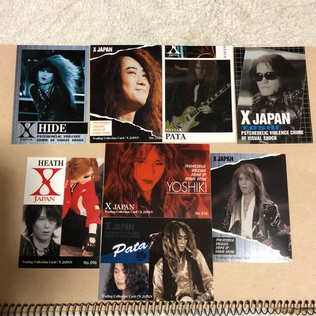 X JAPAN トレーディングカード 8枚セット 袋付き 未使用の通販 X JAPAN トレーディングカード 8枚セット 袋付き 未使用の通販