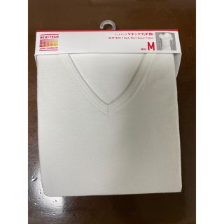 ユニクロ(UNIQLO)のユニクロ ヒートテック vネックT 白 メンズ M(その他)