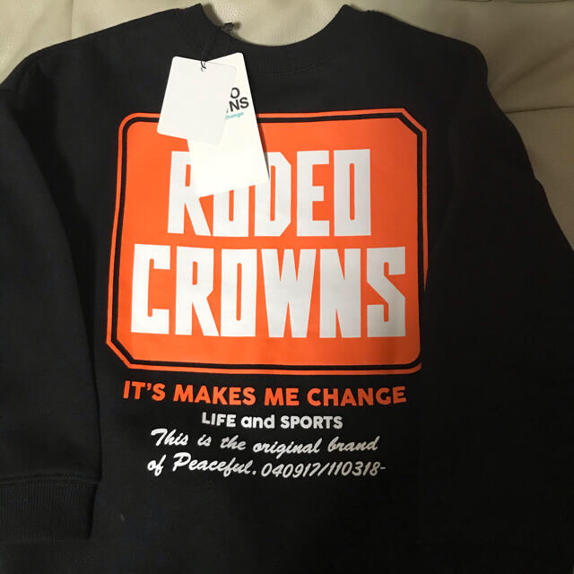 RODEO CROWNS WIDE BOWL(ロデオクラウンズワイドボウル)のキッズ　ロデオクラウンズ  トレーナー120 キッズ/ベビー/マタニティのキッズ服男の子用(90cm~)(Tシャツ/カットソー)の商品写真