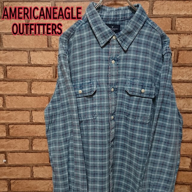 American Eagle(アメリカンイーグル)の新品未使用 AMERICANEAGLE アメリカンイーグル  ネルシャツ メンズのトップス(シャツ)の商品写真