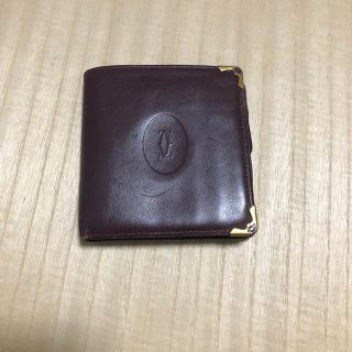 カルティエ(Cartier)のCartier カルティエ　マストライン　ロゴ　二つ折り財布　　ウォレット(折り財布)