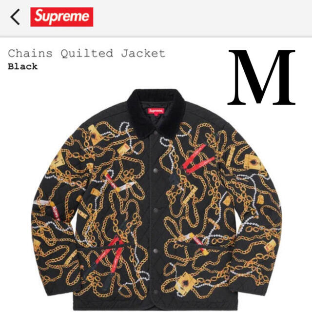 ノークレームノーリターンsupreme 20AW Chains Quilted Jacket ブラックM