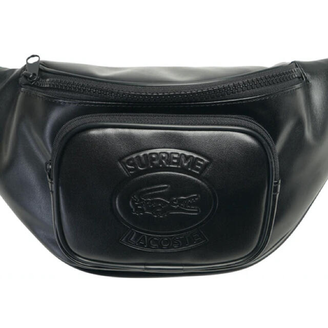 Supreme(シュプリーム)のsupreme 18ss lacoste waist bag ウエストバッグ　黒 メンズのバッグ(ショルダーバッグ)の商品写真