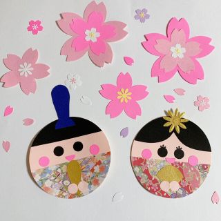 ひな祭り　壁面壁画　製作キット　桜(その他)