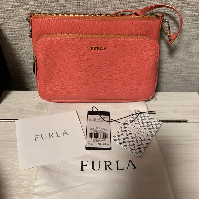 FURLAFURLA フルラ ロイヤル ミニショルダーバッグ コーラルピンク