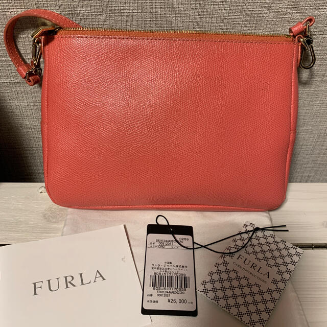 FURLAFURLA フルラ ロイヤル ミニショルダーバッグ コーラルピンク