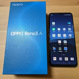 オッポ(OPPO)のSIMフリー　OPPO Reno3A 128GBホワイト(スマートフォン本体)