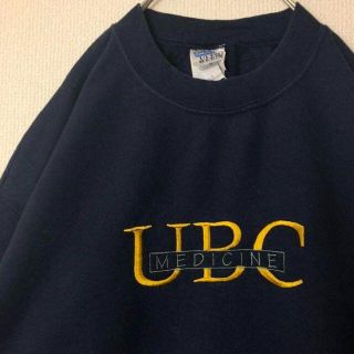 古着 ヴィンテージ スウェット 刺繍 UBC 裏起毛(スウェット)