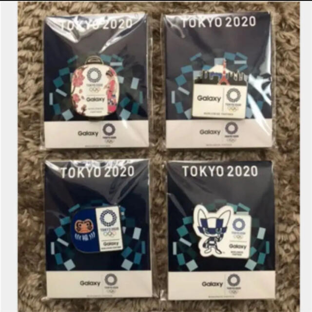 Galaxy(ギャラクシー)の2020東京オリンピック　GALAXYコラボピンバッジ（コンプリート、未開封） エンタメ/ホビーのコレクション(ノベルティグッズ)の商品写真