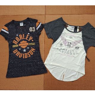 ハーレーダビッドソン(Harley Davidson)のハーレーダビッドソン　レディースTシャツ　2枚セット(Tシャツ(半袖/袖なし))