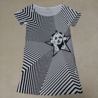 ヒステリックグラマー(HYSTERIC GLAMOUR)のHYSTERIC GLAMOUR　ロング丈Tシャツ　ワンピース　Freeサイズ(ミニワンピース)