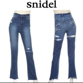 スナイデル(SNIDEL)のsnidel ダメージハイウエストスキニー(デニム/ジーンズ)