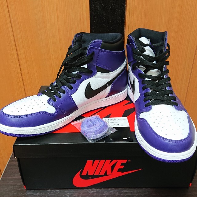 靴/シューズAir Jordan1 Retro High OG Court Purple